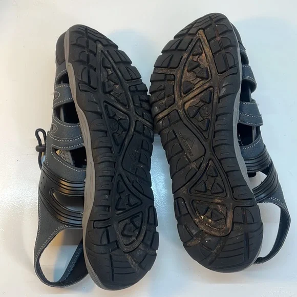 Ozark Trail Blue, Gray & Black Waterproof Hiking Trekking Sandals Size 13 - Picture 6 of 8